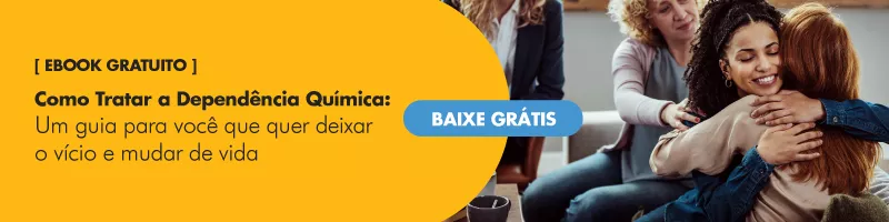 Banner com oferta de e-book gratuito sobre "Como Tratar a Dependência Química"